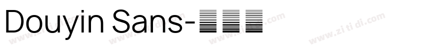 Douyin Sans字体转换
